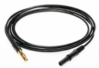4mm Stecker auf Sicherheitsstecker, schwarz