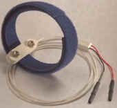 Staaf elektrode met velcro band